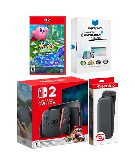 Консоль Nintendo Switch 2 с играми и чехлом, серый