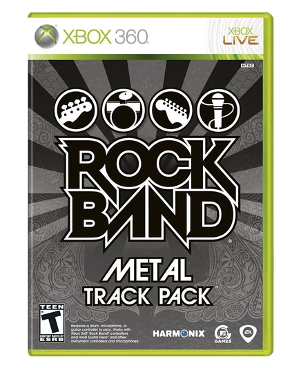 Видеоигра Rock Band: Metal Track Pack для Xbox 360