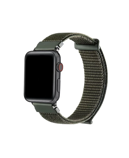 Нейлоновый ремешок Posh Tech Emmett для Apple Watch, подходит для всех моделей Apple Watch зеленого цвета