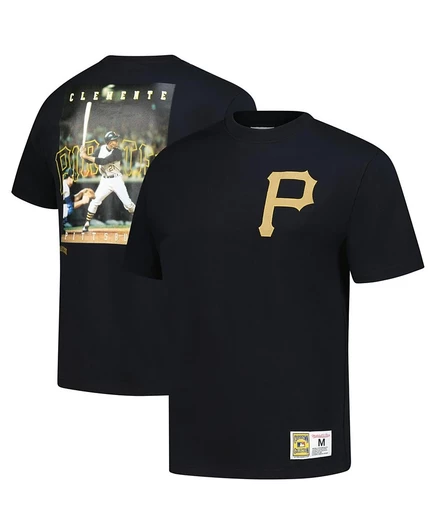 Мужская футболка Mitchell & Ness Clemente, черная