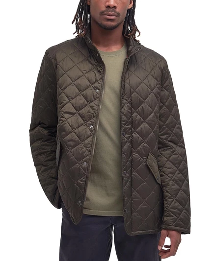 Мужская стеганая куртка Barbour Flyweight Chelsea, зеленая