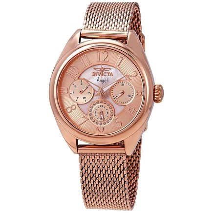 Женские часы Invicta 27454 Angel с кварцевым хронографом и циферблатом из золота