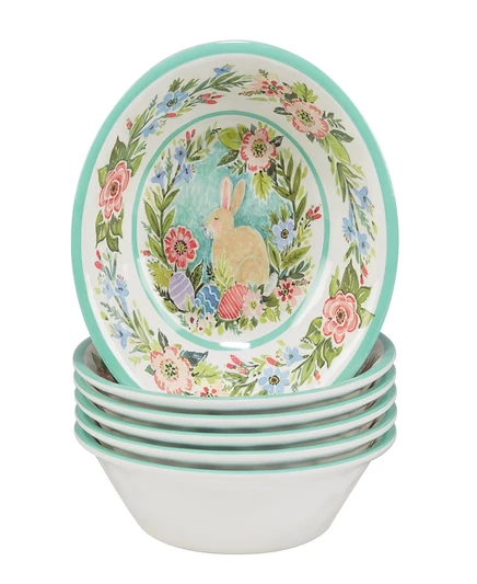 Набор мисок Certified International Joy of Easter, 6 шт., меламин