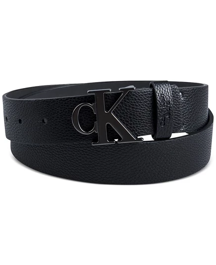 Мужской ремень Calvin Klein с логотипом, черный