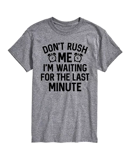 Мужская футболка с коротким рукавом Hybrid Apparel Don't Rush Me в последнюю минуту silver