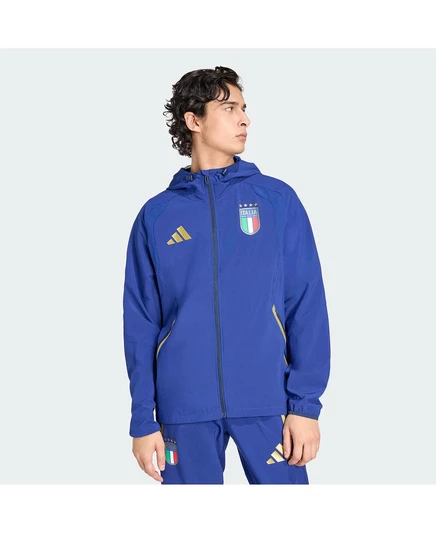 Мужская ветровка Adidas Italy 2026 Travel, синяя