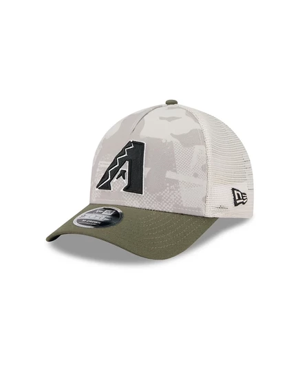 Мужская кепка new era 9forty diamondbacks, бежево-оливковая