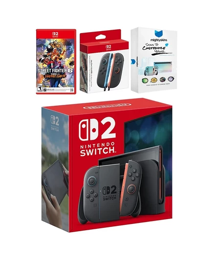 Игровая консоль Nintendo Switch 2 с Street Fighter 6, черная