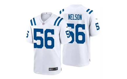Мужская джерси Nike Quenton Nelson Indianapolis Colts альтернативная, белая
