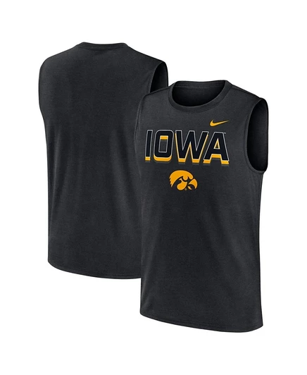 Мужская майка Nike Primetime Tricode Iowa Hawkeyes, черная