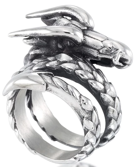 Мужское кольцо Andrew Charles Dragon Coil, сталь
