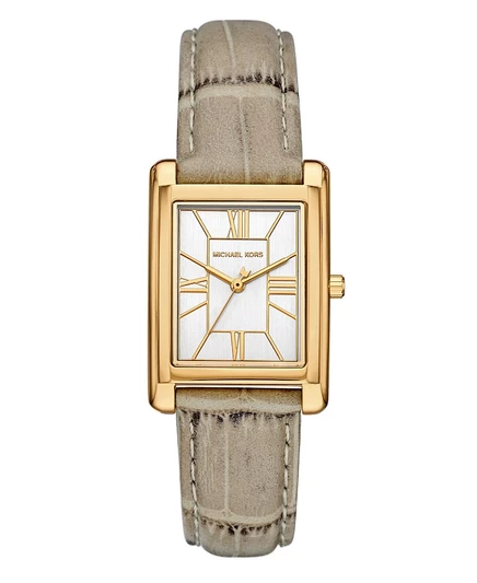 Женские кожаные часы Michael Kors Essex с тремя стрелками телесного цвета, 26x36 мм