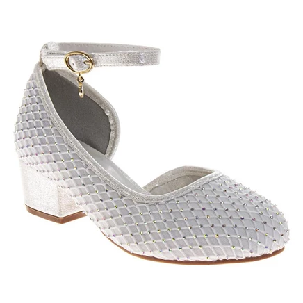 Босоножки для девочек Badgley Mischka Sparkle, белые