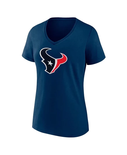 Женская футболка с V-образным вырезом Fanatics C.J. Stroud Navy Houston Texans Icon с именем и номером игрока navy