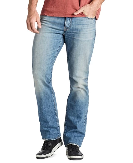 Мужские джинсы Lucky Brand 363 Straight Coolmax, синие (3)