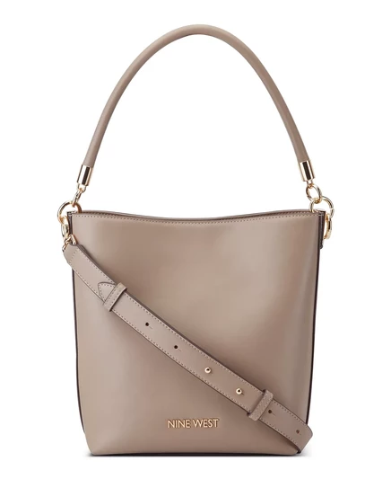 Сумка-ведро Nine West Donella через плечо dark mushroom