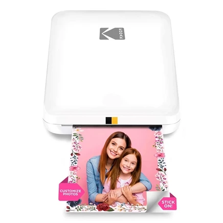Мобильный цветной фотопринтер мгновенной печати Kodak Step Slim 2" x 3” (белый) белый