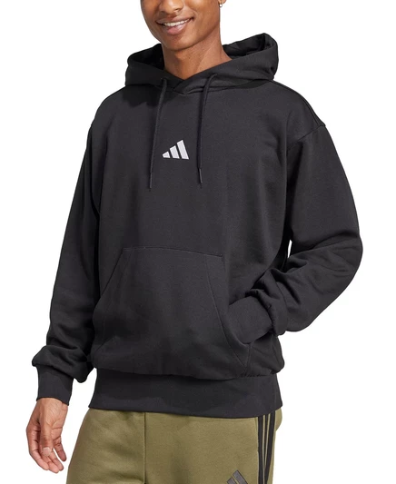 Мужское худи Adidas Essentials FeelCozy из флиса, черное