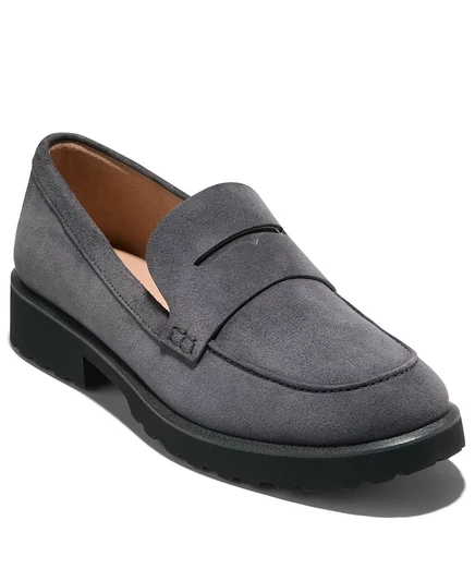 Женские лоферы Cole Haan Gwendolyn, замша, черный жемчуг