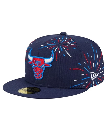Мужская бейсболка New Era 59FIFTY Chicago Bulls, синяя