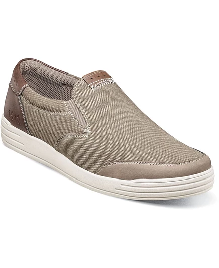 Мужские парусиновые мокасины без застежки в спортивном стиле Kore City Walk tan/beige