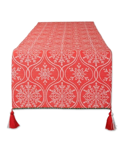 Дорожка Design Imports Snowflakes 14″×108″, разноцветная