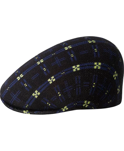 Мужская кепка Kangol 507 Hyper Plaid, черная