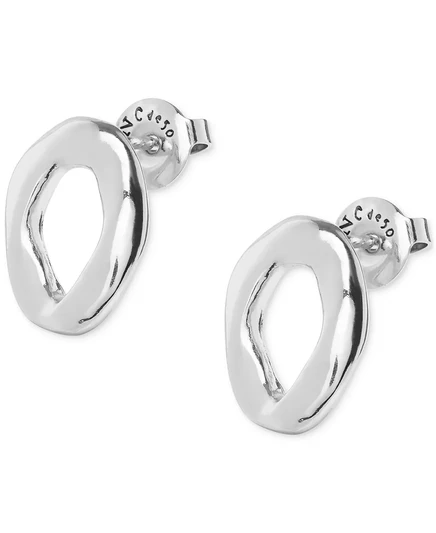 Серьги овальной формы из металлического сплава UNOde50 silver
