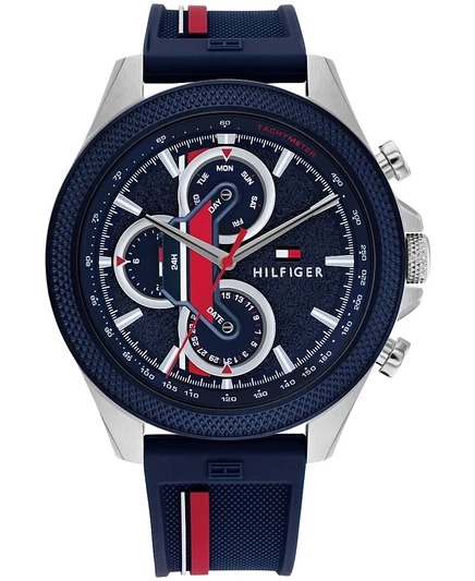 Мужские часы tommy hilfiger multifunction 46 мм, синие