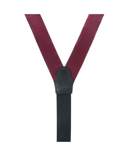 Мужские строгие подтяжки TRAFALGAR из однотонного шелка Sutton burgundy