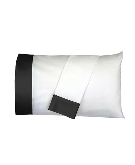 Набор наволочек Egyptian Linens Cuff, 2 шт., черный