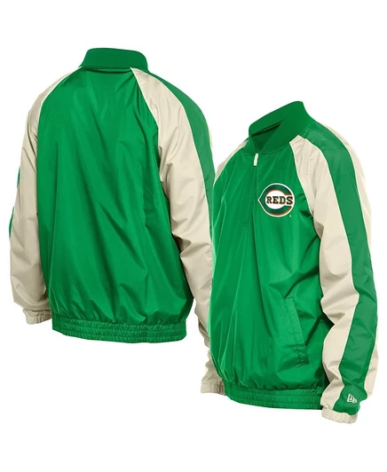 Мужская ветровка-худи New Era Cincinnati Reds, зеленая