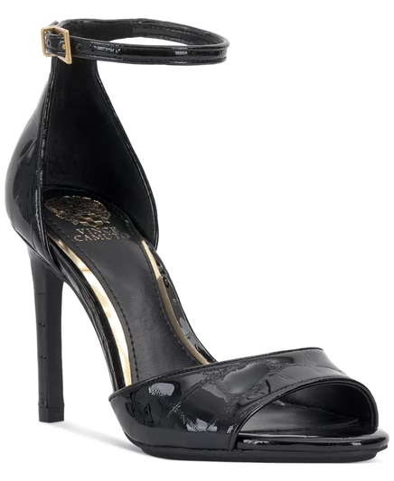  Женские босоножки на шпильке Aliza, состоящие из двух частей black croco patent