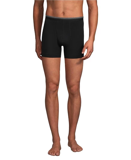 Мужские трусы-боксеры Lands End Comfort Knit, 3 шт., черные