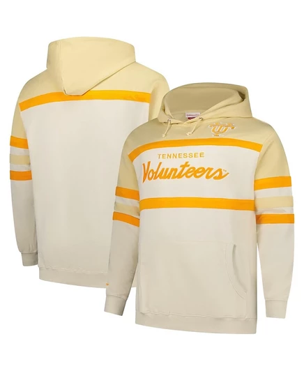Мужское худи Mitchell & Ness Head Coach Big Tall, кремовое