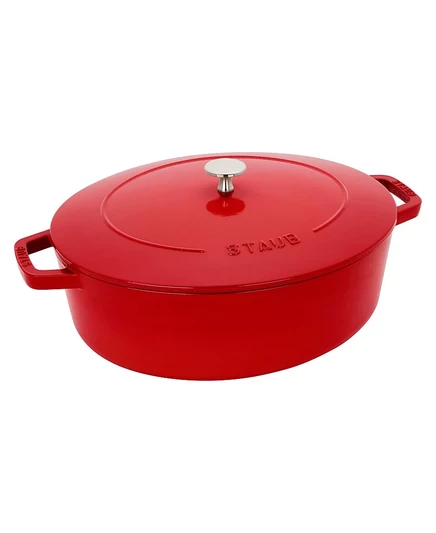 Кастрюля Staub Wide Oval чугунная 5,9 л, красная