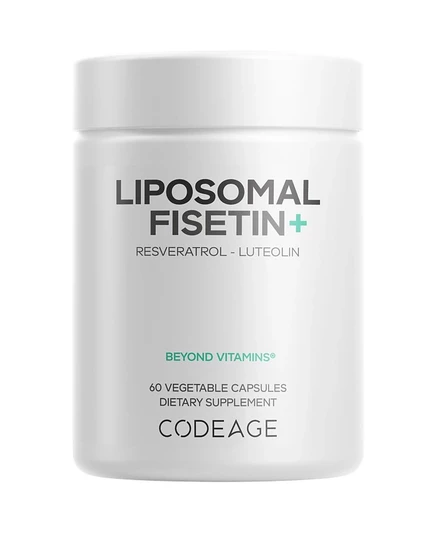 БАД Codeage Liposomal Fisetin 500 мг, 60 капсул, белая