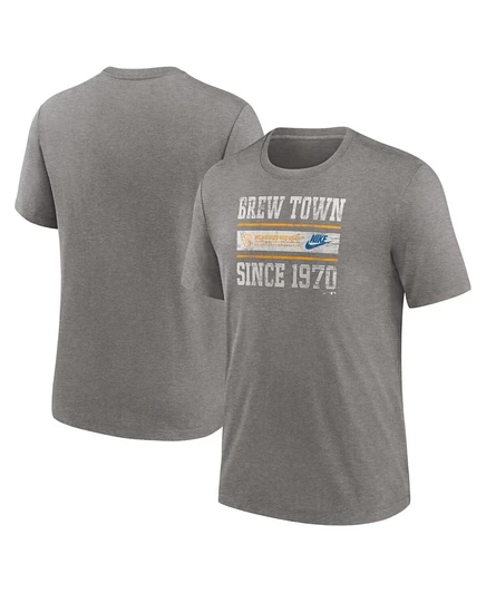 Мужская футболка Nike Cooperstown Local Stack, темно-серая