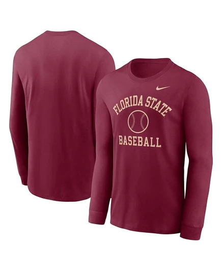 Мужская футболка Nike Florida State Seminoles с длинным рукавом, красная