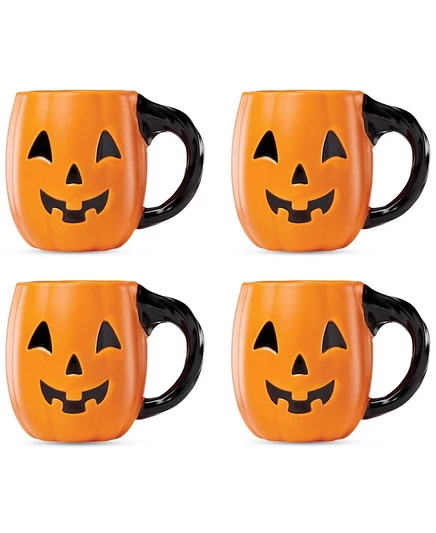 Набор 4 кружек Lenox Porcelain Pumpkin 591 мл, оранжевый