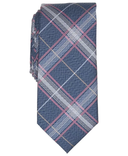 Мужской галстук Perry Ellis Legera клетчатый, синий