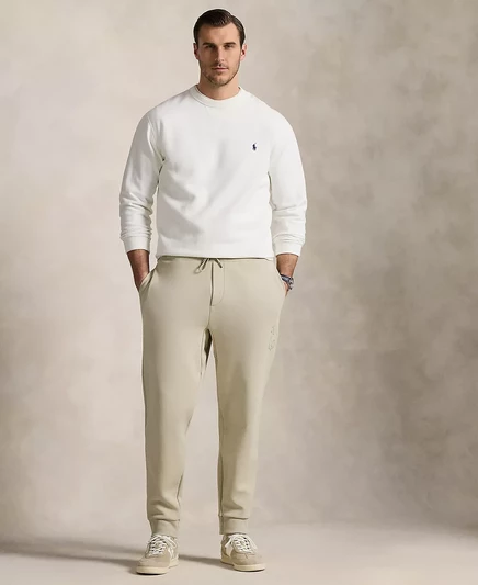  Мужские брюки для бега трусцой Big & Tall из кожи пони двойной вязки beige