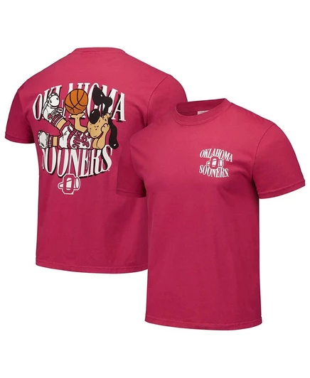Унисекс футболка Image One Oklahoma Sooners Slam Dunk, красная