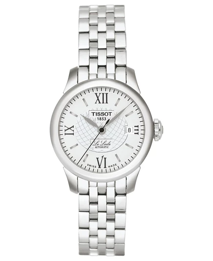 Часы Tissot, Женские швейцарские часы с автоматическим управлением Le Locle, браслет из нержавеющей стали, 42 мм, без цвета