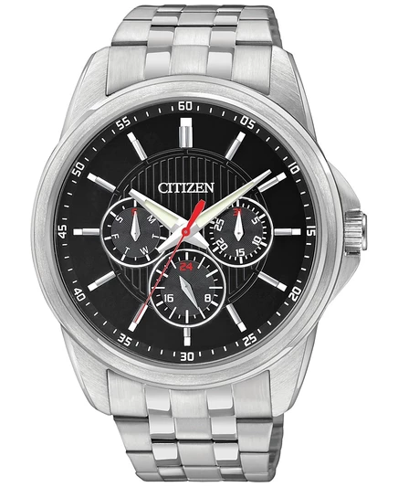 Мужские часы Citizen AG8340-58E сталь 42 мм, черный