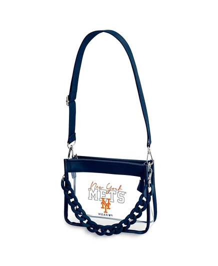 Мини-сумка кроссбоди WEAR by Erin Andrews New York Mets прозрачная, белая