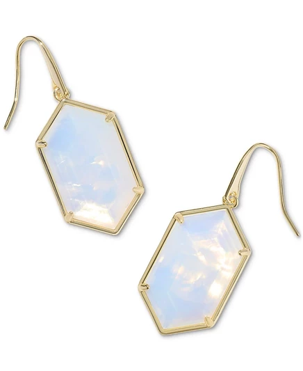 Женские серьги Kendra Scott Hallie позолоченные 14k, белые
