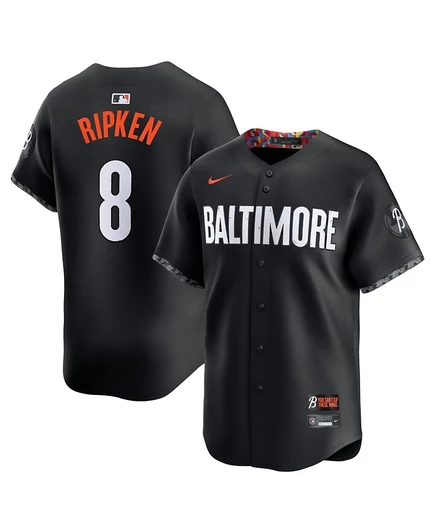 Мужская футболка Nike Cal Ripken Jr. черного цвета Baltimore Orioles City Connect Limited black