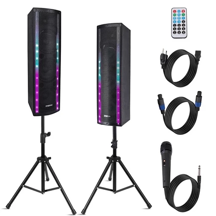 Портативная акустика Pyle PS65ACT 2000 Вт, Bluetooth, черная