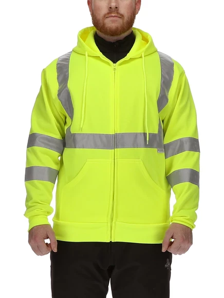 Мужское худи RefrigiWear HiVis светоотражающее, салатовое